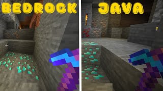 Minecraft Java VS Bedrock  MINAR  Donde es más dificil [upl. by Mungovan373]