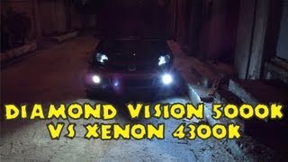 Diamond Vision 5000k vs Xenon 4300k [upl. by Carnay]