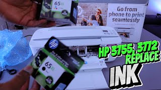 How To Replace ink HP DeskJet 3755 3772  HP DeskJet 3755 3772 ink Replacement Instructions [upl. by Ennelram483]