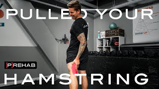 Pulled Hamstring Rehab How To Manage A Hamstring Strain  Episode 31 [upl. by Nilats]