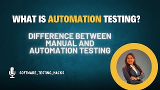 What is automation testing Why automation testing is needed Part1 [upl. by Tshombe497]