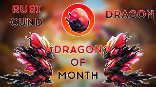 Hatched the dragon of Month quotRubicund dragon quotDragon Mania legends [upl. by Olivann601]