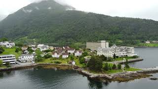 Balestrand  Sognefjord Norway  Fjord drone [upl. by Tamer]