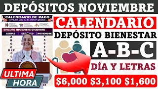 🔴🎁 ADULTOS MAYORES 65 💥📆 Calendario de Pago Pensión Bienestar Depósito a recibir Día y Letra [upl. by Asselem67]