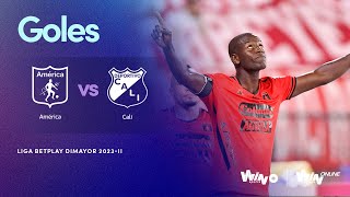 América vs Cali goles  Liga BetPlay Dimayor 2023 2  Fecha 10 [upl. by Kare]