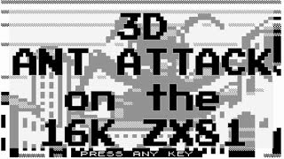 Ant Attack on the 16K ZX81 from Bobs Stuff amp Sandy White [upl. by Atsahc]