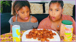 ROUGAIL SAUCISSE ROUGAIL MANGUE MUKBANG [upl. by Silda]