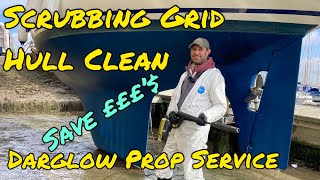 Bottom clean using Tidal Scrubbing Grid and Darglow Feathering Propeller service [upl. by Arnon]