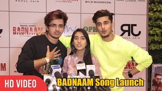 Bhavin Bhanushali Vishal Pandey and Sameeksha Sud at Adnan Shaikhs BADNAAM Song Launch FULL VIDEO [upl. by Snell336]