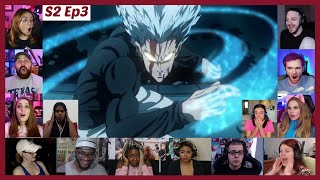 One Punch Man Season 2 Episode 3 Reaction Mashup  ワンパンマン Episode 15 [upl. by Althee]