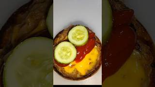 Make my simple burger 🍔 for lunch food foodie burger shorts cheatmeals cooking [upl. by Beaufort]