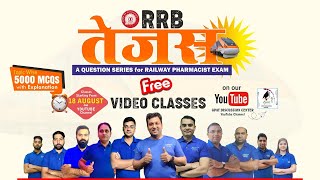 RAILWAY PHARMACIST MARATHON CLASSES  RRB TEJAS  RAILWAY PHARMACIST EXAM 2024 rrbpharmacistmcq 😍✍️ [upl. by Annohsal458]