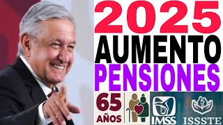 SUBIRÁ PENSIÓN IMSS ISSSTE BIENESTAR DISCAPACIDAD Y MAS EL 1 ENERO 2025 APROBADA [upl. by Olympe]