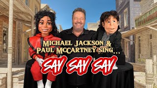 Michael Jackson amp Paul McCartney puppets sing quotSay Say Say quot [upl. by Ojyram]