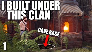 I BUILT A CAVE BASE VAULT UNDER THIS 16 DEEP CLAN  Solo Rust [upl. by Julius]