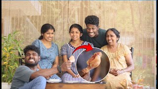 Family Time 😀 funny challenge with family 🤣 sangeethkumar [upl. by Euqinad]