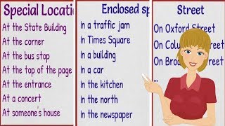 How to Use Prepositions of Place IN  ON  AT Correctly in English [upl. by Steffi]