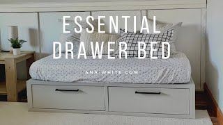 DIY Drawer Bed with Free Plans [upl. by Melany]