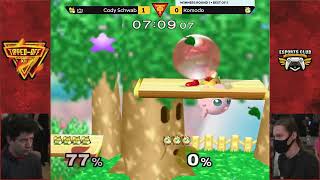 Tipped Off 14 Melee Top 64  Cody Schwab Fox vs Komodo Jigglypuff [upl. by Eednyl]