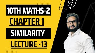 10th Maths2 Geometry Chapter No 1  Similarity  Lecture 13 JR Tutorials [upl. by Yand261]