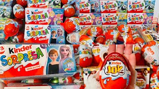 ASMR Unboxing Ftozen Kinder Surprise [upl. by Sabanrab]