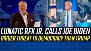 Robert F Kennedy Jr COVERS FOR DONALD TRUMP  Says Joe Biden is Biggest Threat to Democracy [upl. by Minnnie602]