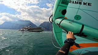 WINGFOILING at LAKE GARDA  DREAMY CONDITIONS [upl. by Glad297]