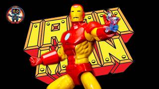 Marvel Legends Retro Card Iron Man Model 09 Action Figure Unboxing [upl. by Willette]