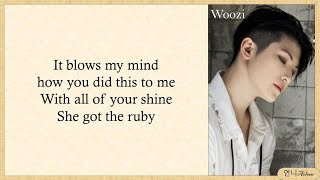 WOOZI SEVENTEEN  RUBY LYRICS [upl. by Isabella]