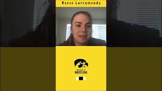 Iowa Hawkeye National Champ Reese Larramendy Watch the full interview WardWrestling [upl. by Eckhardt]