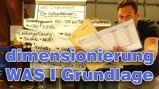 WAS Dimensionieren 1 I Grundlagen  Die Einflussfaktoren [upl. by Oileduab399]