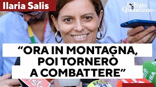 Ilaria Salis in quotritiroquot in montagna quotHo bisogno di un attimo prima di tornare a combatterequot [upl. by Schilling]