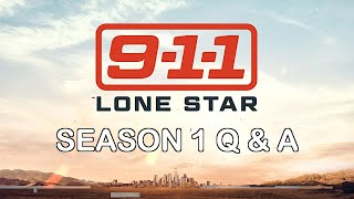 911 Lone Star Season 1 Q amp A [upl. by Eldrida671]