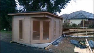 Edinburgh 240 Log Cabin Installation [upl. by Acimot]