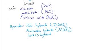 Amphoteric oxides and hydroxides [upl. by Savinirs415]