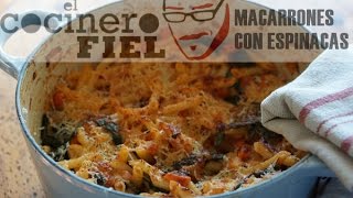 MACARRONES CON ESPINACAS Y GORGONZOLA [upl. by Un]