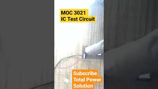 MOC 3021 IC Test circuitshort shorts shortvideo shortsvideo shortsfeedmoc3021 optocoupler [upl. by Kahaleel987]