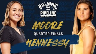 CMoore vs BHennessy Billabong Pro Pipeline  Quarterfinals Heat Replay [upl. by Sayed906]