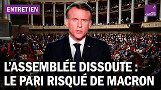 Dissolution de l’Assemblée nationale  le pari risqué de Macron avec lextrême droite [upl. by Hayes]