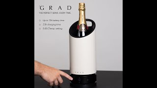 GRAD NO1  100 portable amp rechargable wine cooler [upl. by Lorenza935]