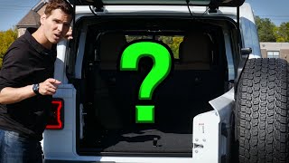 2nd row space and cargo measurements in the Jeep Wrangler [upl. by Gnos361]