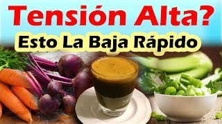 Como Bajar La Tensión o Presión Alta Rápido Con Remedios Caseros Para Bajar La Presión [upl. by Eiramyllek]