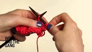 HOW TO KNIT Knitting A Holey Stitch [upl. by Gnaw]