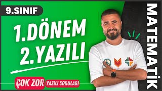 9Sınıf 1Dönem 2Yazılı Soruları ZOR SORU  MEB Ortak Sınav Soruları  9Sınıf Matematik [upl. by Ahscrop]