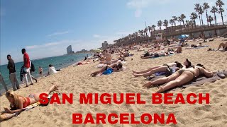 SAN MIGUEL BEACH WALK BARCELONA [upl. by Rice]