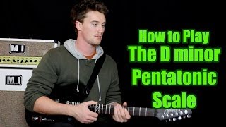 How to play  D minor Pentatonic Scale Guitar Scale [upl. by Ailad]