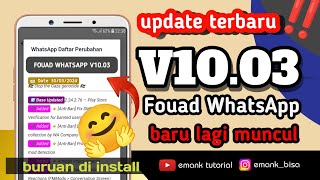 update fouad whatsapp v100 terbaru 2024  buruan di pasang [upl. by Calypso134]