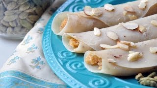 Patishapta Pitha Recipe  Traditional Bengali Patishapta Recipe  Coconut Patishapta পাটিসাপটা পিঠা [upl. by Leftwich]