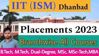 IIT Dhanbad Placements 2023🔥  Branchwise All Courses  Salary amp Internship😍 [upl. by Cristabel]