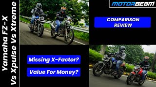 Yamaha FZX vs Hero Xpulse vs Xtreme  Where Is The XFactor  MotorBeam [upl. by Julietta]